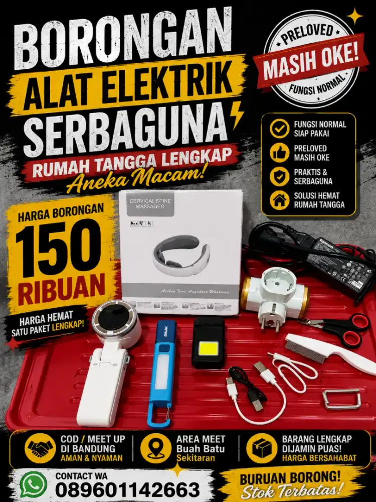 Promo Hemat Borongan Alat Electrik Rumah Tangga Serbaguna Mantap Jiwa