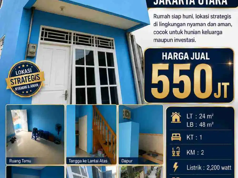Rumah 2 ½ lantai daerah Pademangan