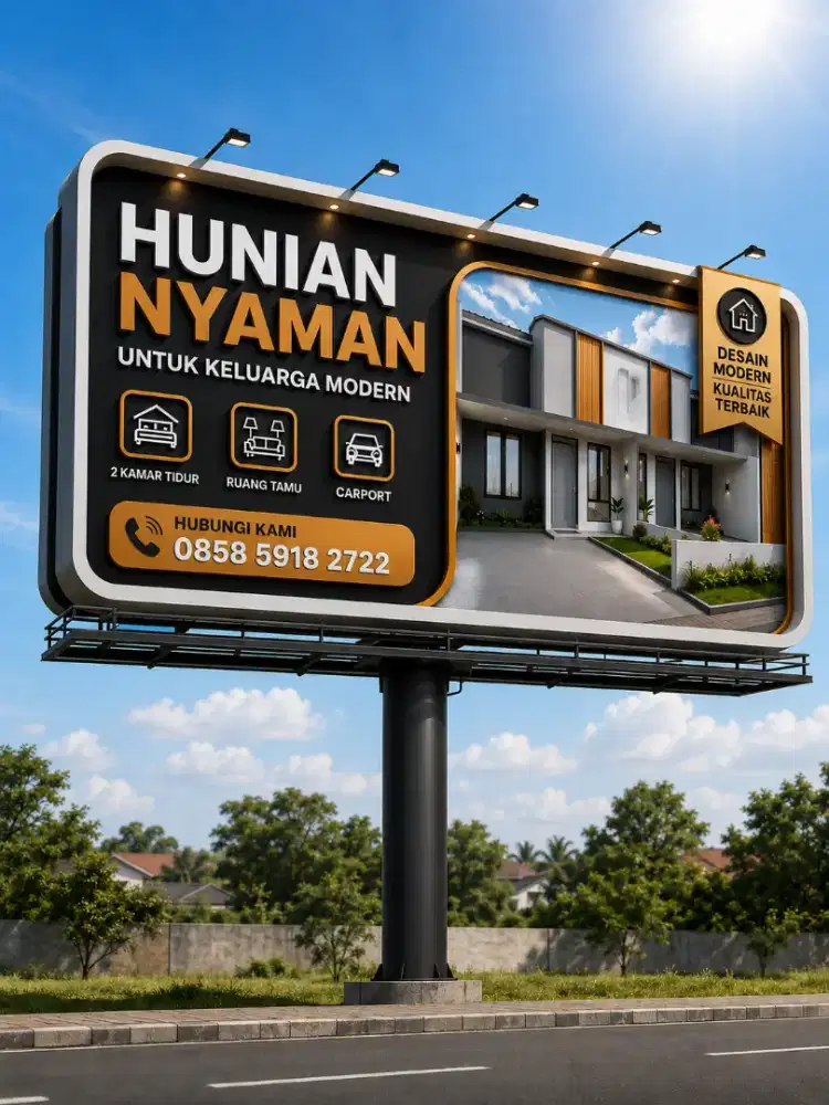 jual rumah kotemporer 2 kamar bandung dekat fasilitas umum