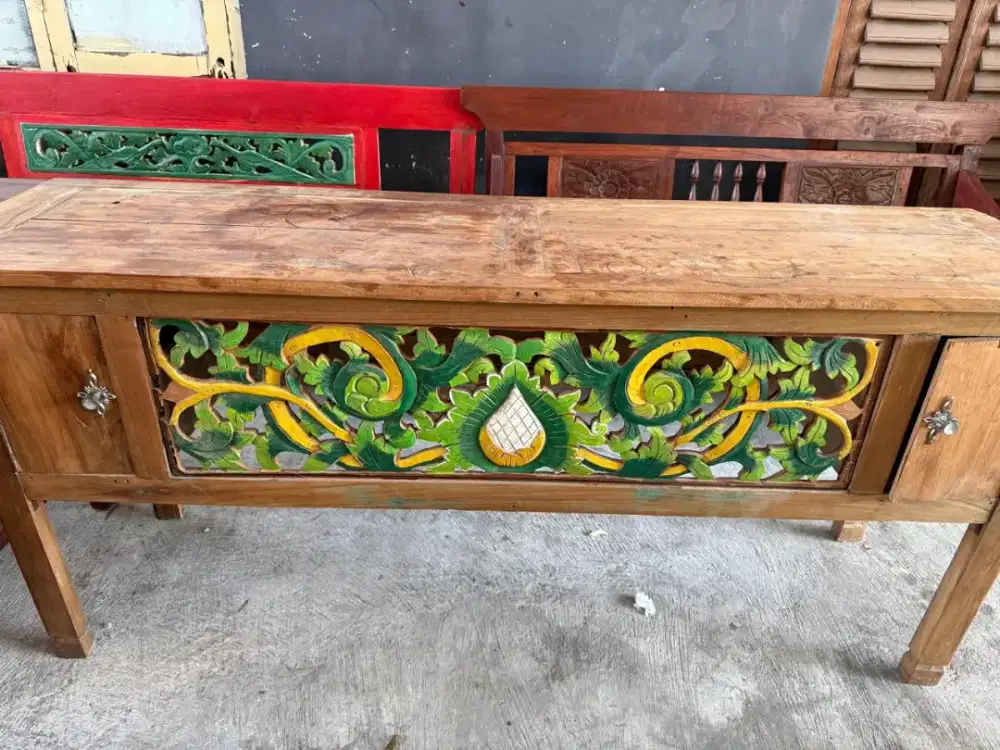 READY MEJA JATI UKIR PANJANG
