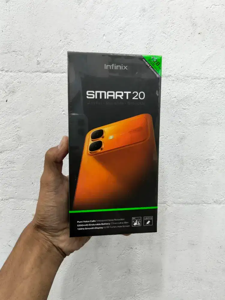 INFINIX SMART 20 4GB/128GB | SEGELBOX GARANSI RESMI BISA COD FREE