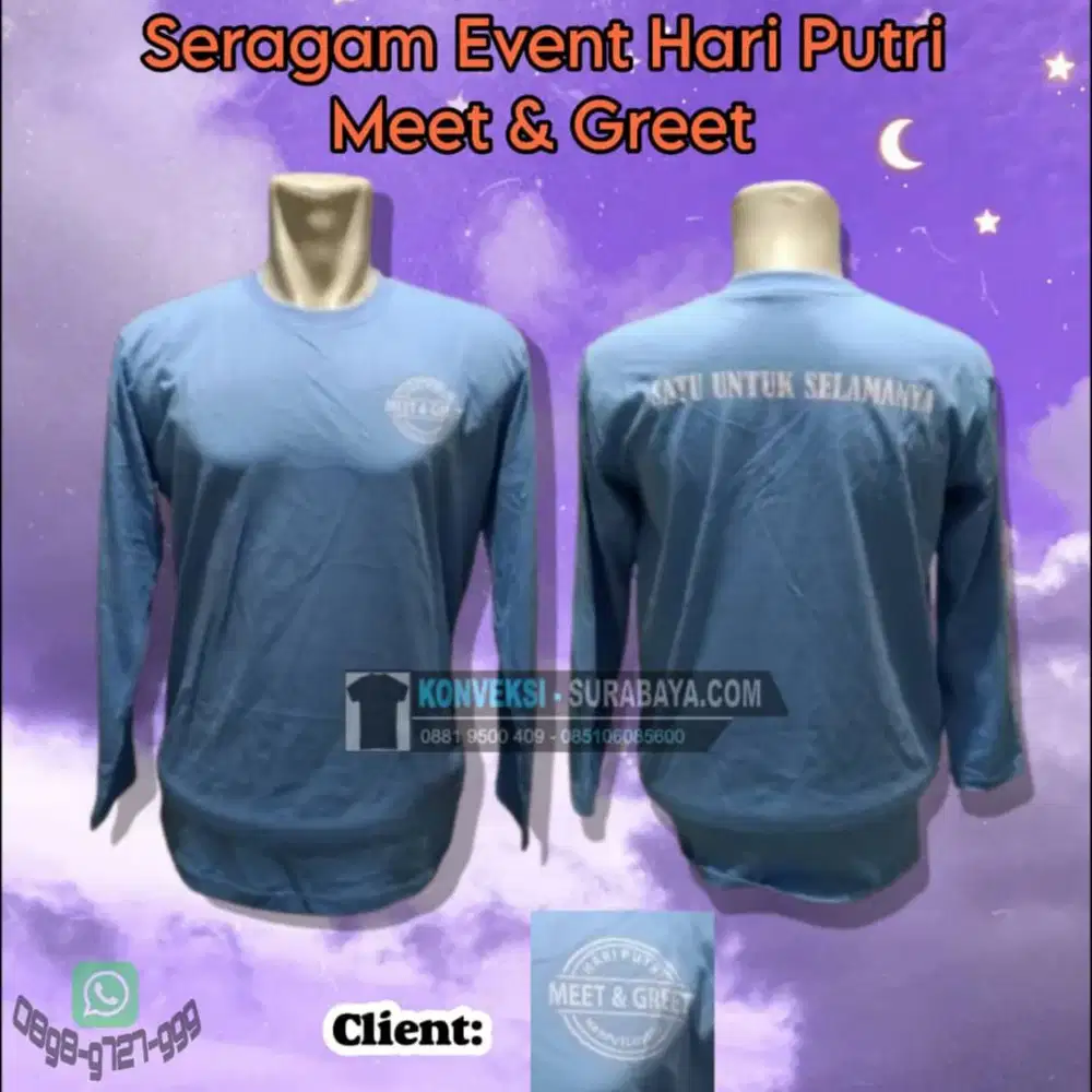 Jasa Jahit Kaos Seragam Event Custom Surabaya – Garansi Tepat Waktu