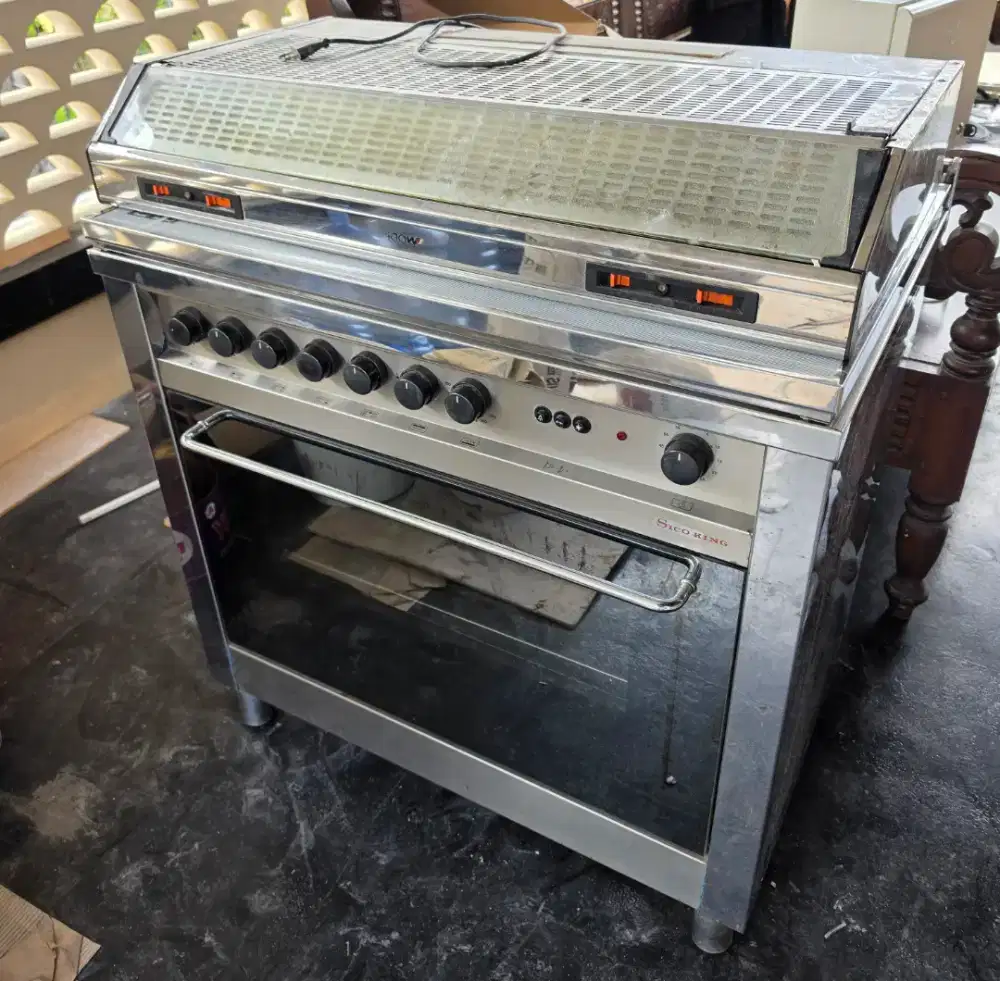 Oven 6 burner Sico King + cooker hood modena