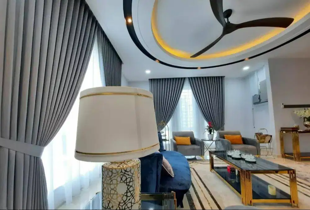 Menerima Pemasangan Gorden Wallpaper Dinding 3D Gordyn Hordeng Korden