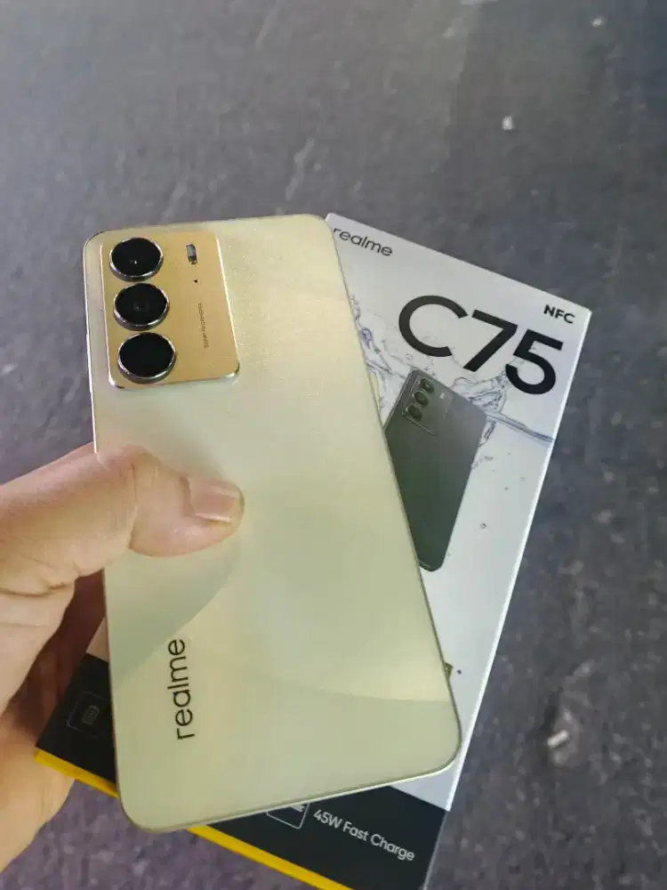Jual realme c75 NFC ram8+8/128 fullset