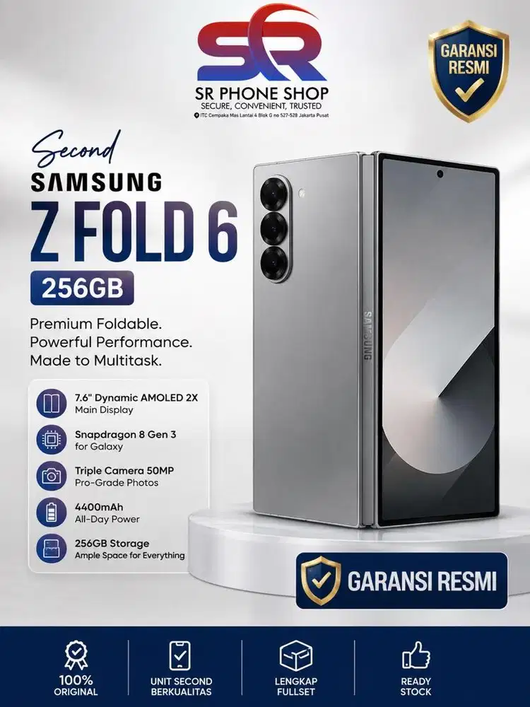 Second Samsung Z Fold 6 256GB ex resmi