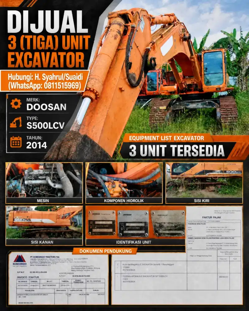 EXCAVATOR DOOSAN DIJUAL