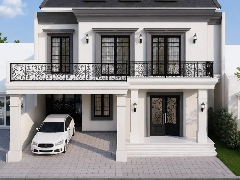 Rumah Baru American Classic Ada Swimmingpool Di Mertilang Sektor 9 Bintaro Jaya