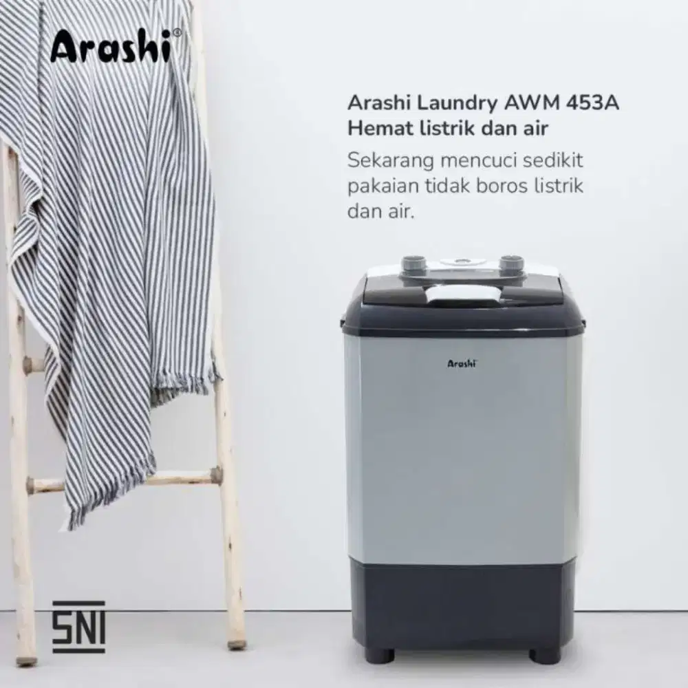 MESIN CUCI PORTABLE ARASHI AWM 453A