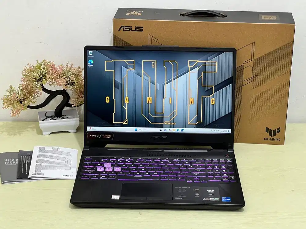 Asus TUF FX506HC i5-11400H RTX 3050 8/512 GB Fullset Mulus