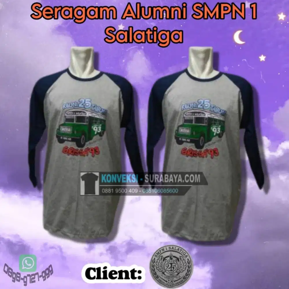 Supplier Kaos Reuni & Seragam Alumni Surabaya – Hasil Jahitan Rapi