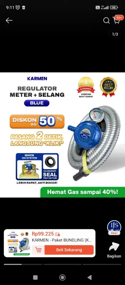 KARMEN SELANG + REGULATOR BARU