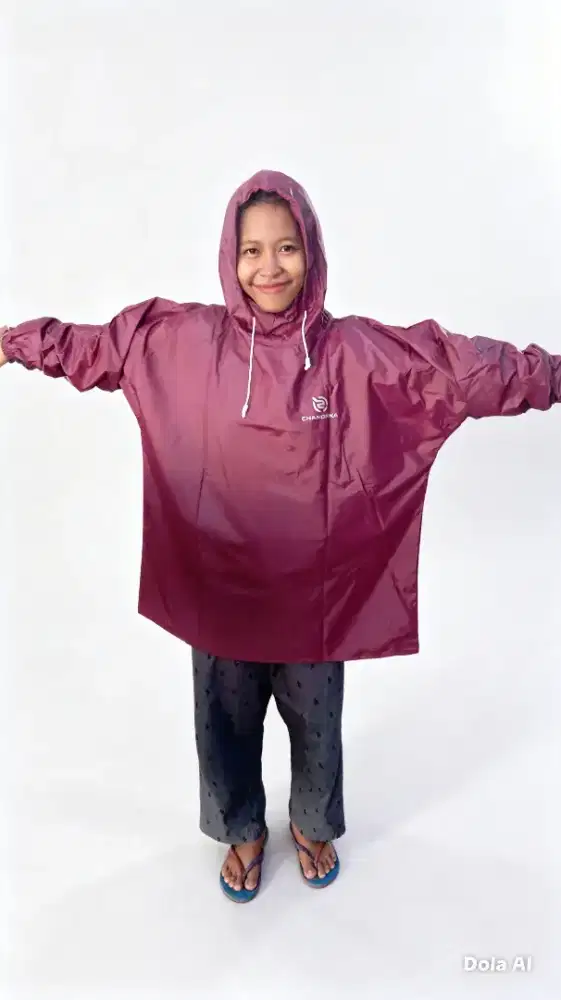 BARU Jas hujan CHANDRIKA XL maroon