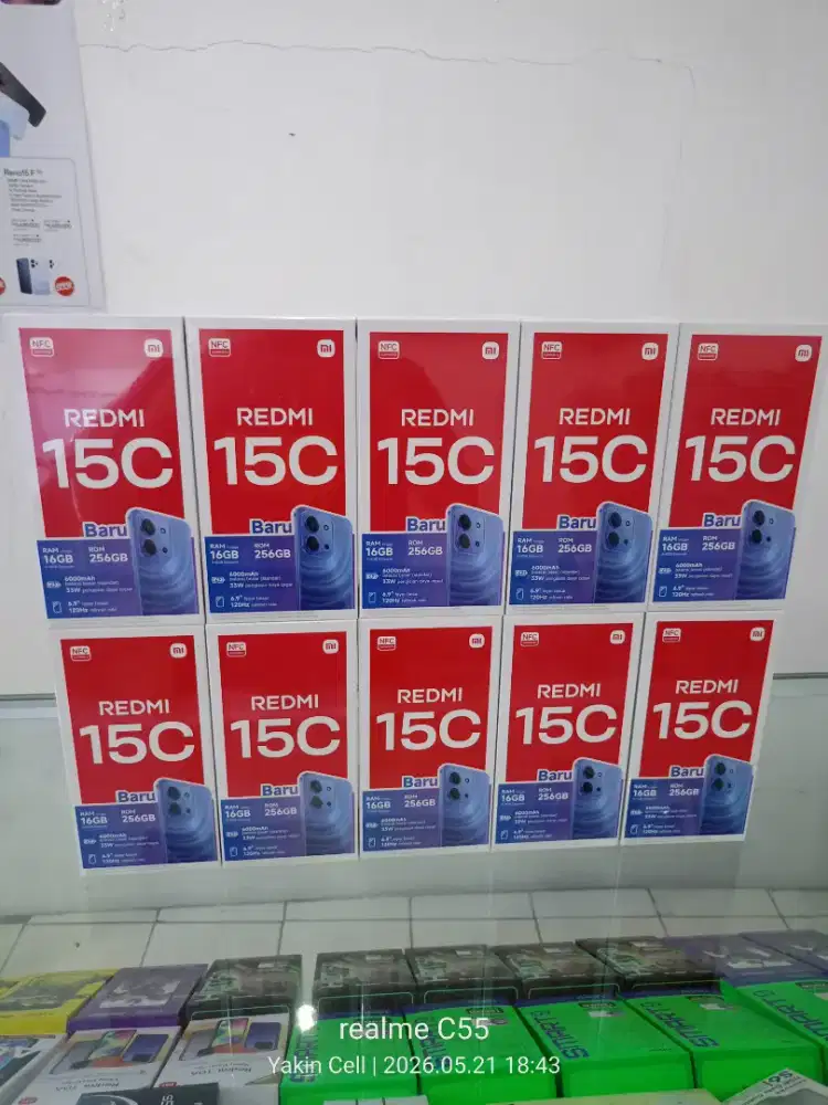 Xiaomi Redmi 15C 8/256 GB Helio G81 Batre 6000 mAh Garansi Resmi
