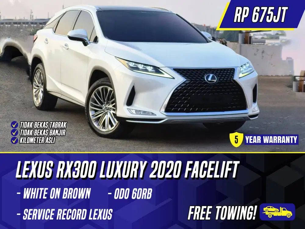 Lexus RX300 Luxury 2020 Facelift White on Brown Putih RX 300