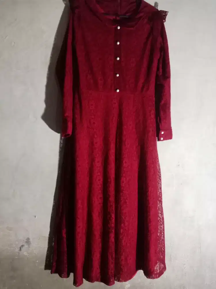 Jual dress wanita mulus ukuran L no minus