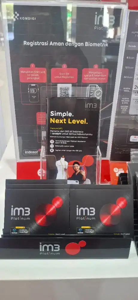 Ready kartu kuota im3 kuota perbulan 50gb gratis telp dan sms