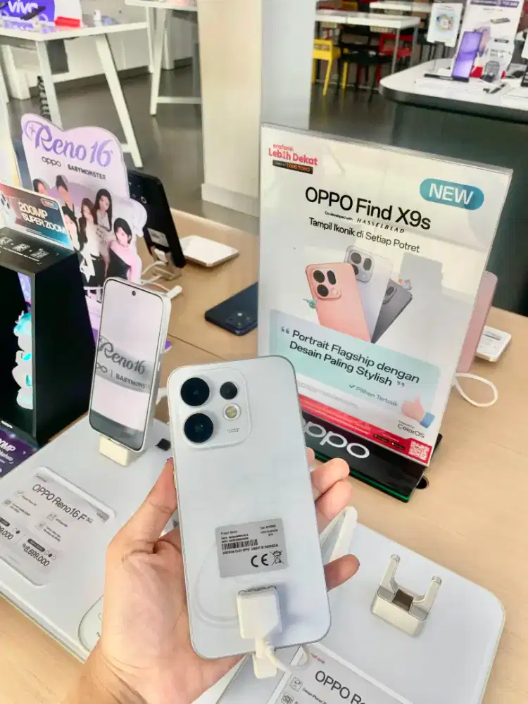 OPPO RENO16 F 5G PROMO SPESIAL GRATIS 1 ATAU 2 BULAN BUNGA 0%