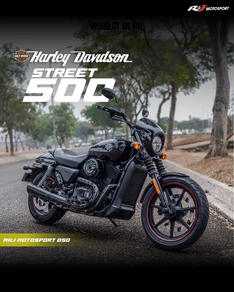 Harley Davidson Street 500 Nik 2016 ABS KM 8.000an Knalpot V&H
