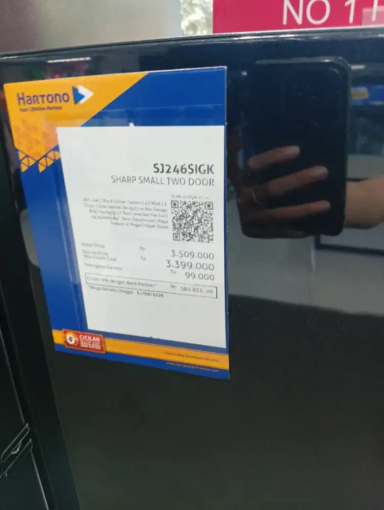 CICILAN TANPA CC KULKAS SHARP SJ246SIGK