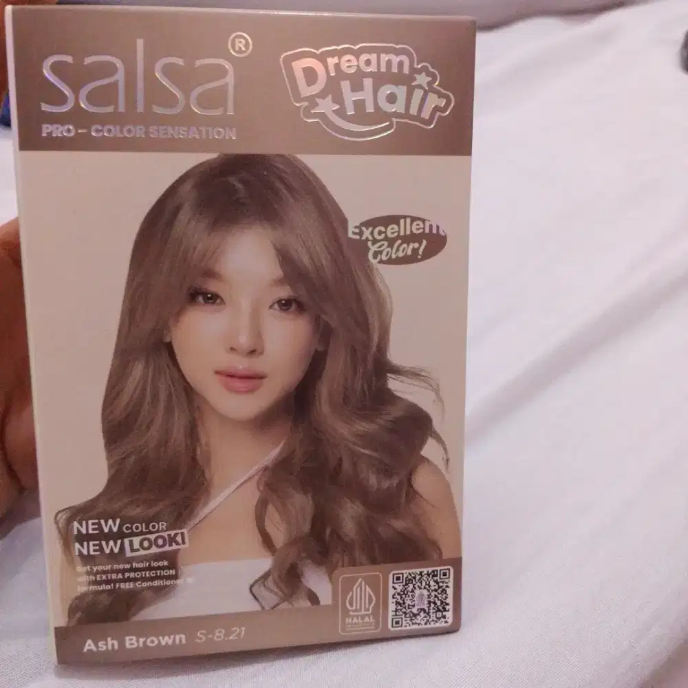 Salsa cat rambut hair color Ash Brown