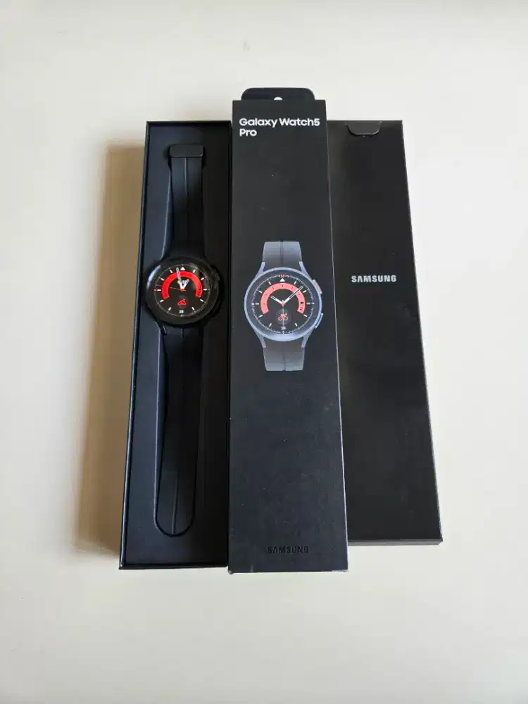 Samsung Watch 5 Pro 45mm SEIN Resmi Indo Fullset Normal Mulus Murah