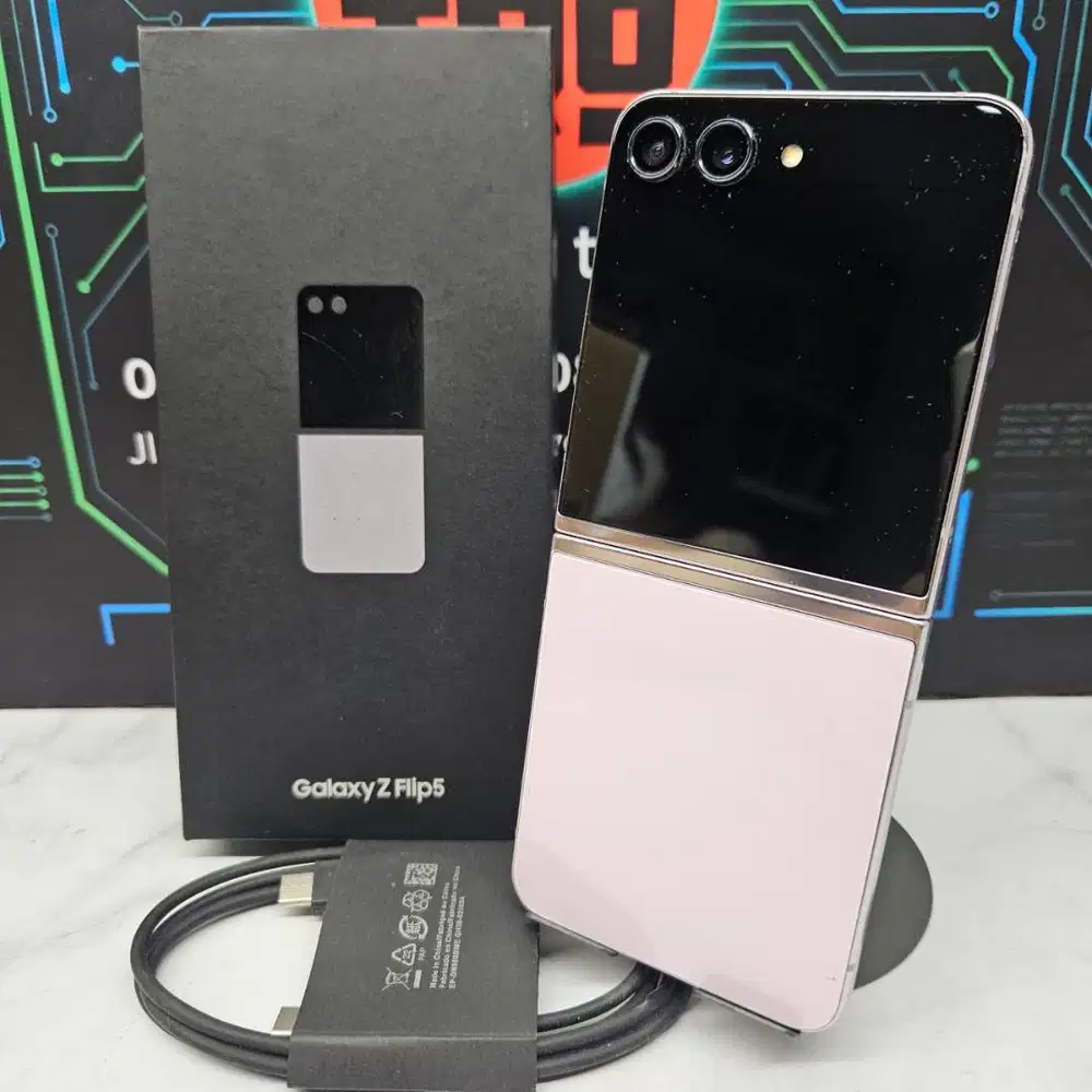 Samsung Galaxy Z Flip 5 8/256GB Lavender SEIN Resmi Fullset