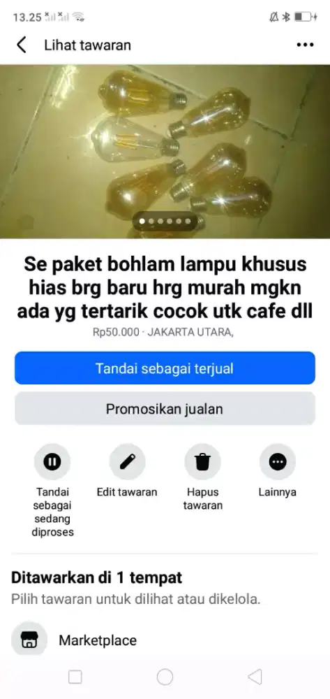 Se paket bohlam lampu hias khusus brg baru hrg murah cpt dpt yah