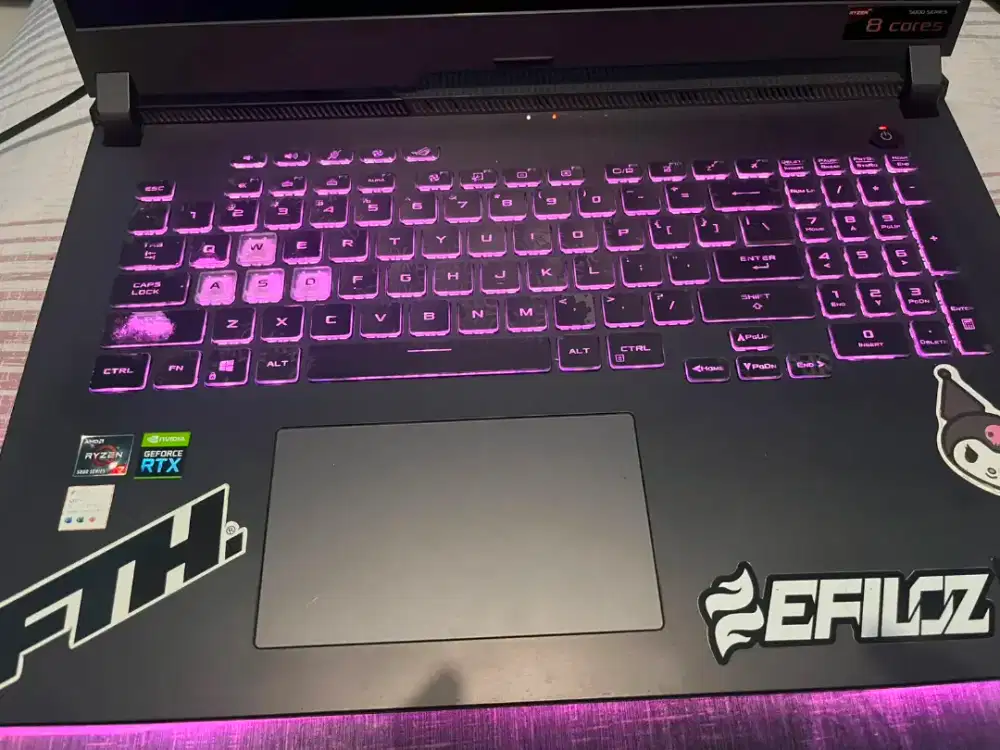 Dijual laptop rog murah sudah upgrade