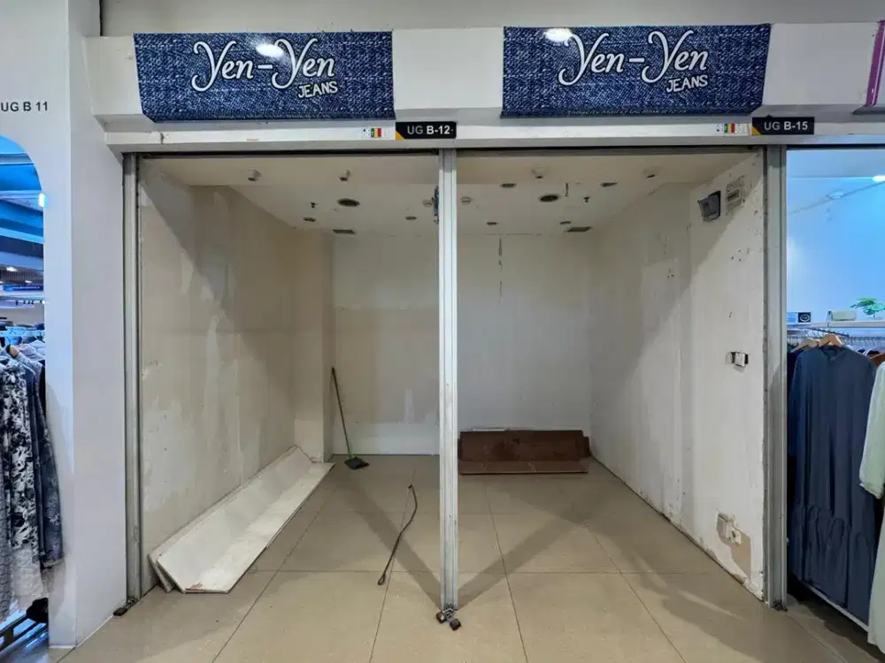 Sewa Kios Toko UG Tangcity Mall Kota Tangerang Fashion Baju Bangkok Muslimware