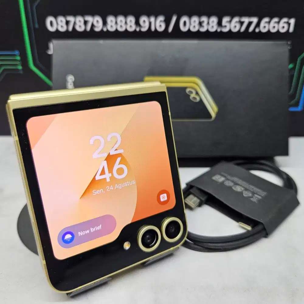 Samsung Galaxy Z Flip 6 12/512GB Yellow SEIN Resmi Fullset Like New