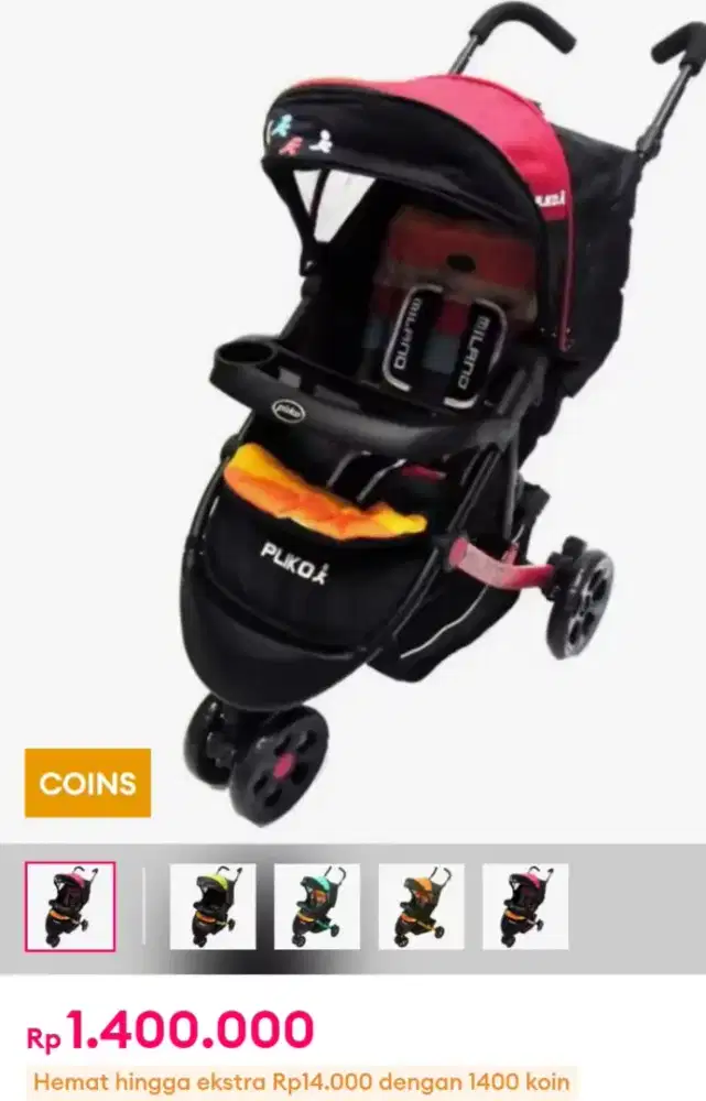 Stroler pliko masih mulus