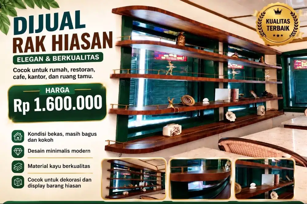 JUAL CEPAT RAK HIAS BEKAS RESTO