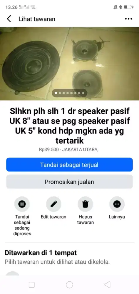 Slhkn plh slh 1 dr speaker pasif 8 atau se psg speaker pasif 5 hidup
