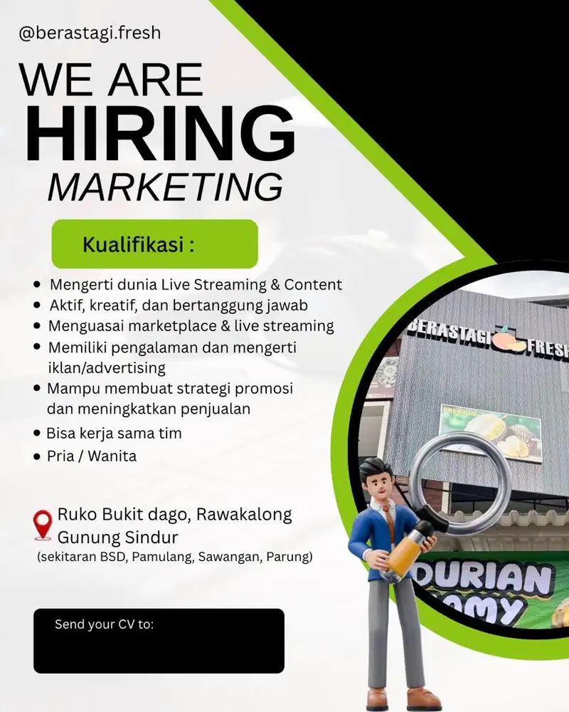 DICARI TEAM MARKETING TOKO
