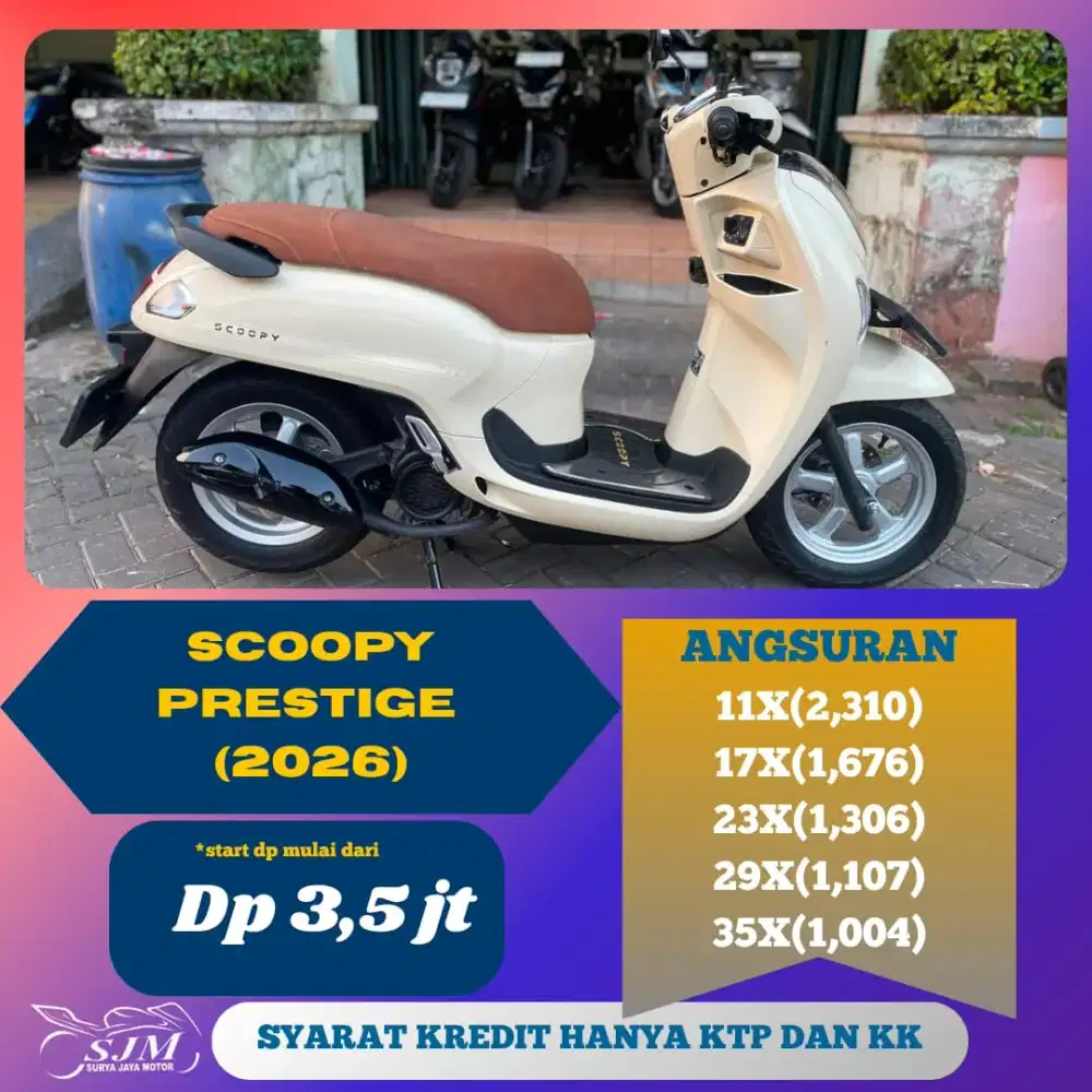HONDA SCOOPY PRESTIGE 2026 CASH & KREDIT