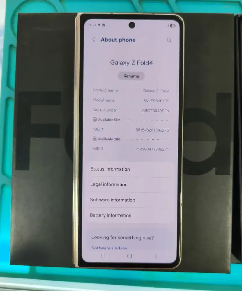 Hp Samsung Z fold 4 ram 12/256