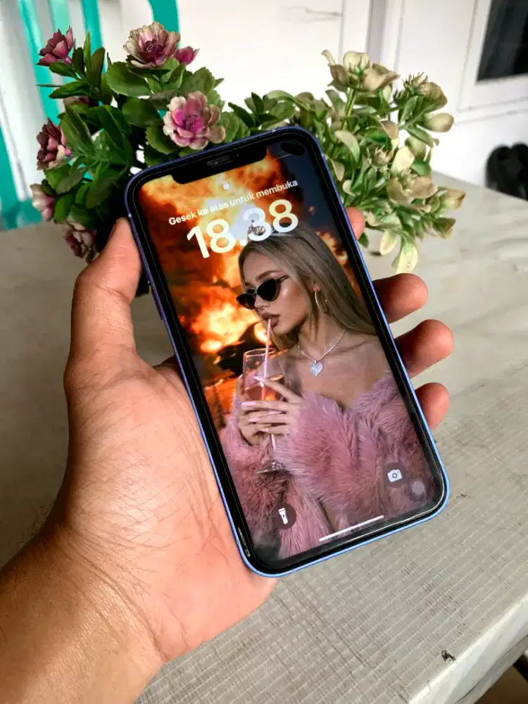 iPhone XR 64 GB housing 16 biru