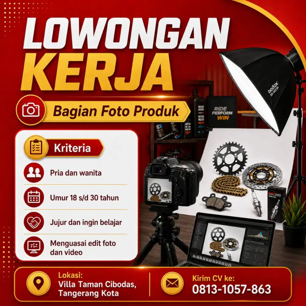 LOWONGAN KERJA FOTO & VIDEO PRODUK