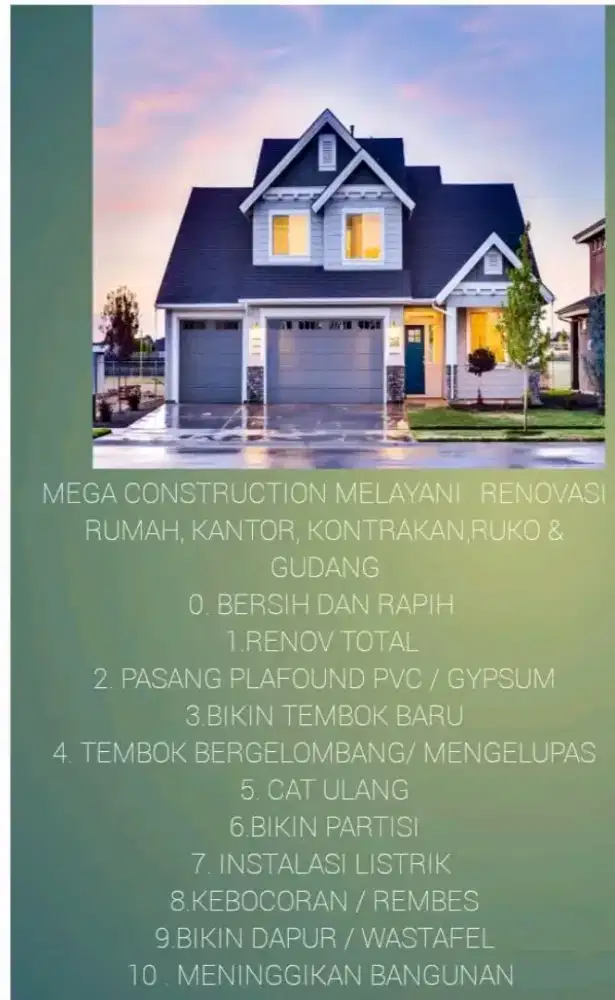 Renovasi rumah rapih & puas
