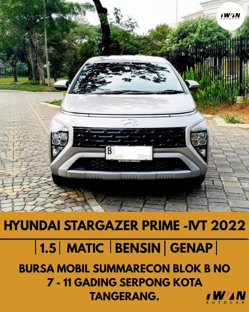 2022 HYUNDAI STARGAZER PRIME IVT 1.5 AT