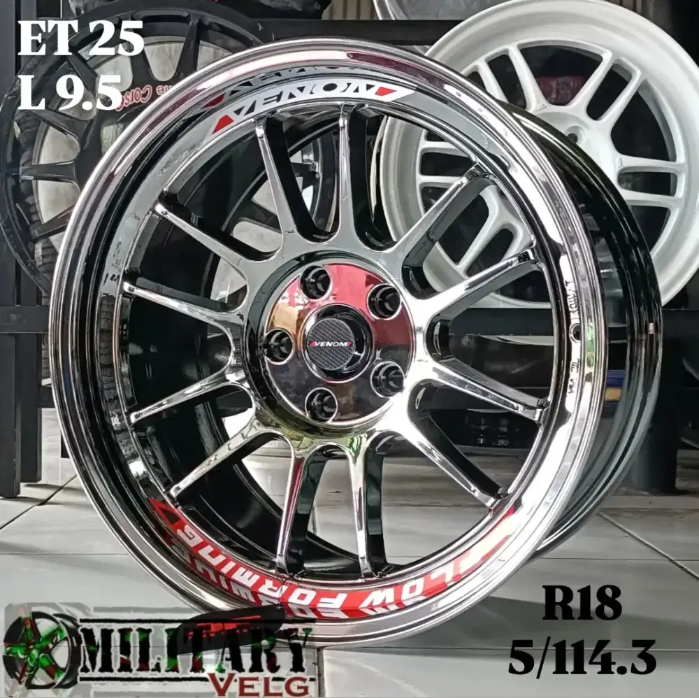 Venom Flowforming R18 Blackchrome