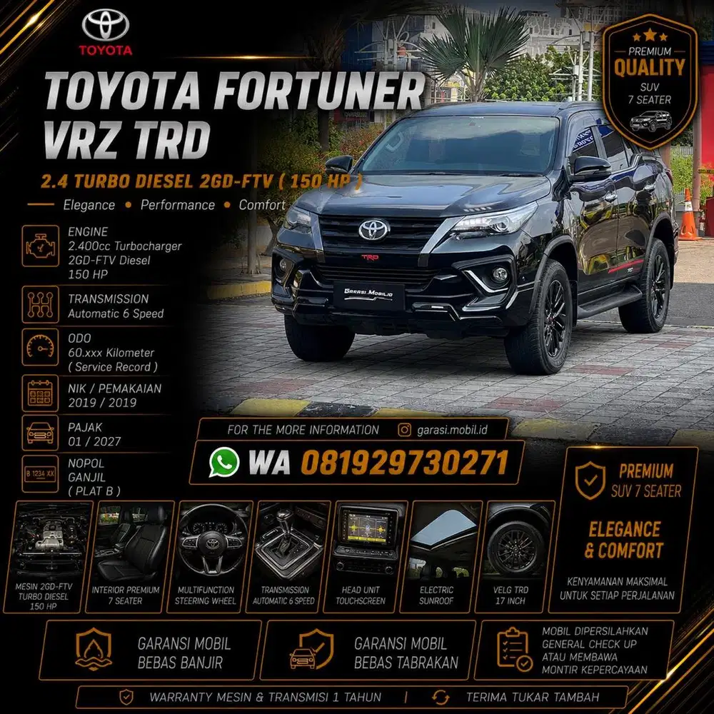 Toyota Fortuner VRZ TRD 2.4 AT 2019