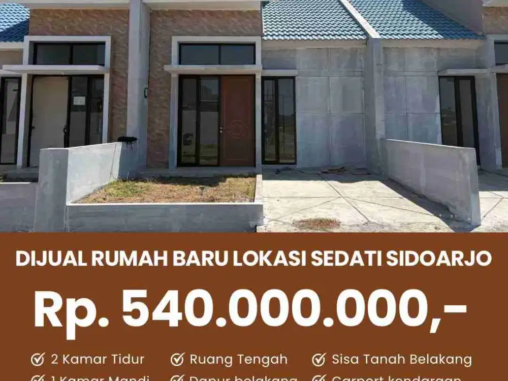Jual rumah baru siap huni lokasi griya candramas Sedati sidoarjo