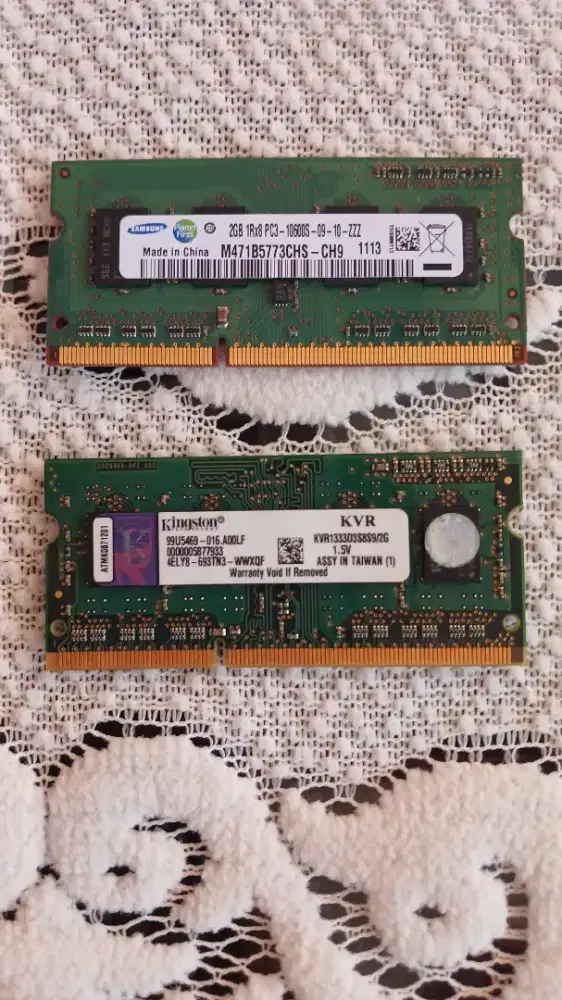 RAM Laptop DDR3 2GB (Total 4GB)