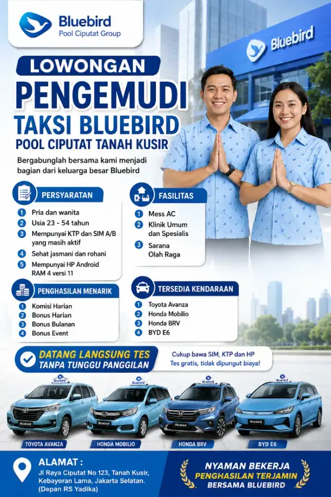 Butuh Supir Avanza Bandara