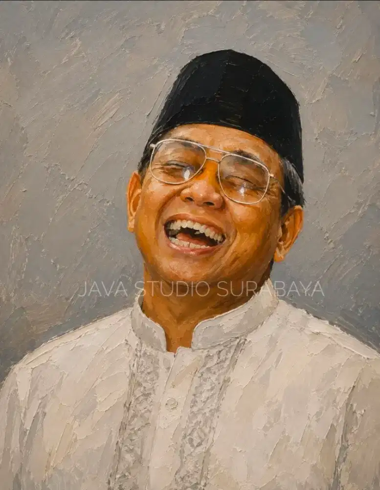 Gus Dur Digital Printing on Canvas