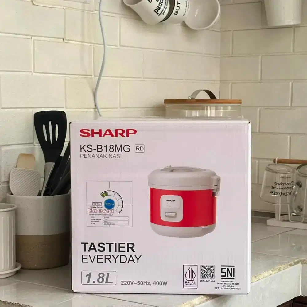 Penanak nasi magic com rice cooker sharp 2 liter  KS B18MG RD
