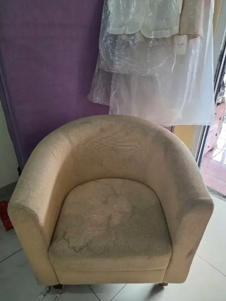 Sofa 1 Seater Kuning