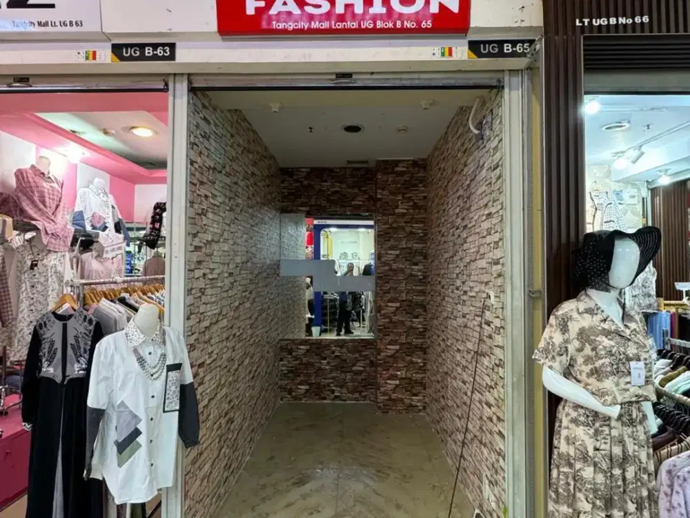 Sewa kios toko murah Lantai UG Tangcity Mall Kota Tangerang baju accessoris jam